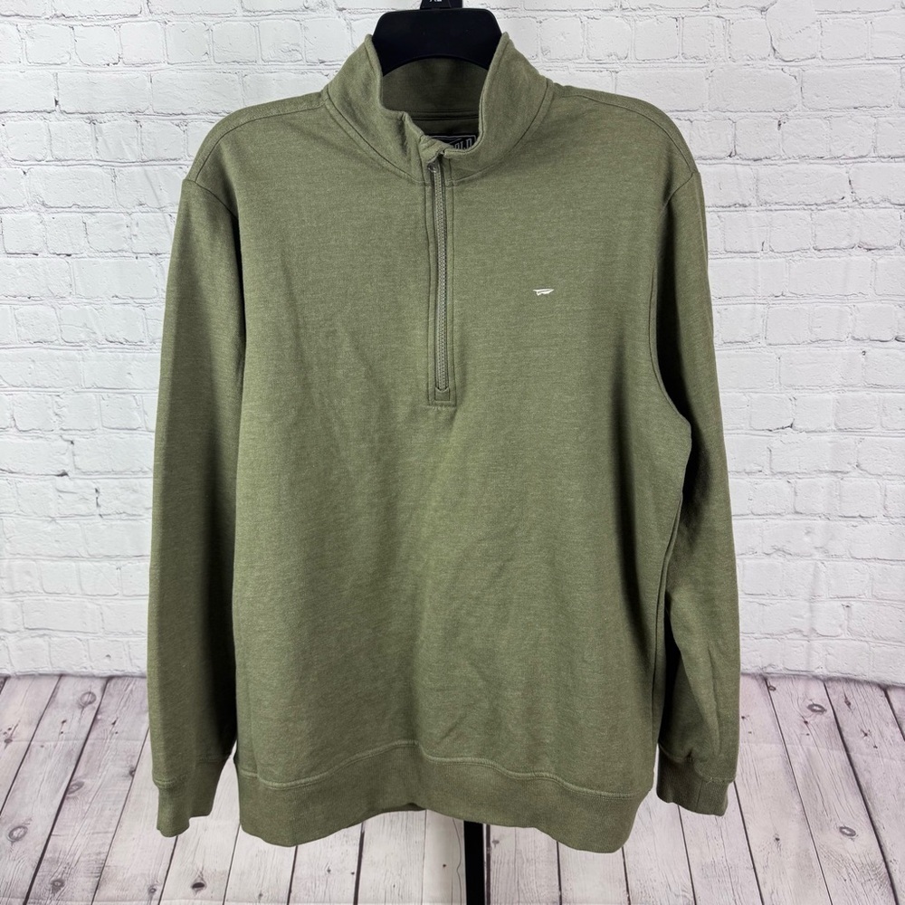 Benny Gold Green 1/4 Zip Up Sweatshirt Size Medium
